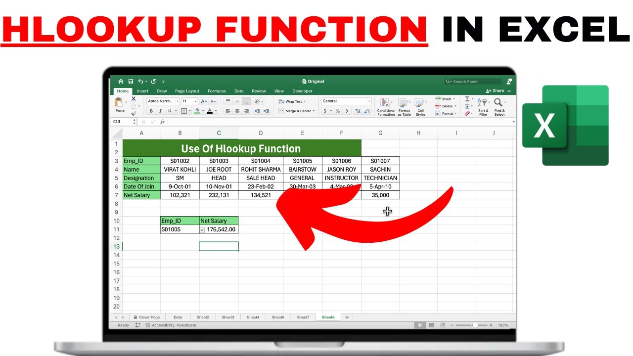 How to Use Hlookup Function In Excel