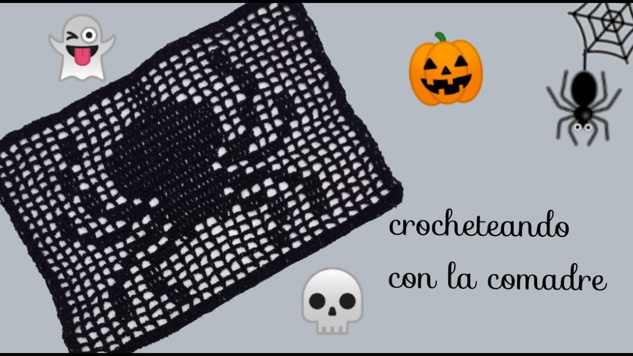 🌟🌟🌟PAPEL PICADO A CROCHET PARTE #2🕷 CROCHETENDO CON LA COMADRE (HALLOWEEN)