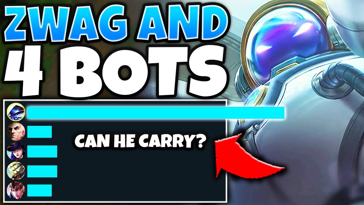 When Zwag gets matched with a team of bots... can he carry 1v5?