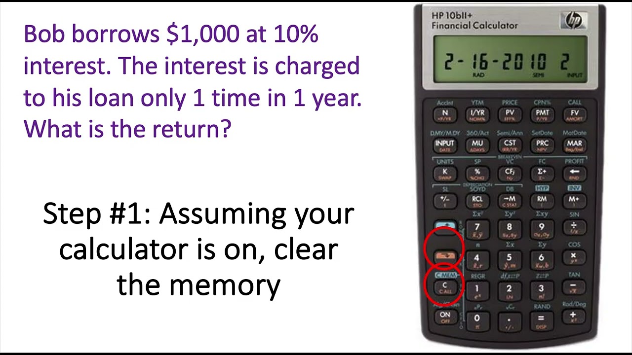 How to use financial calculator for interest