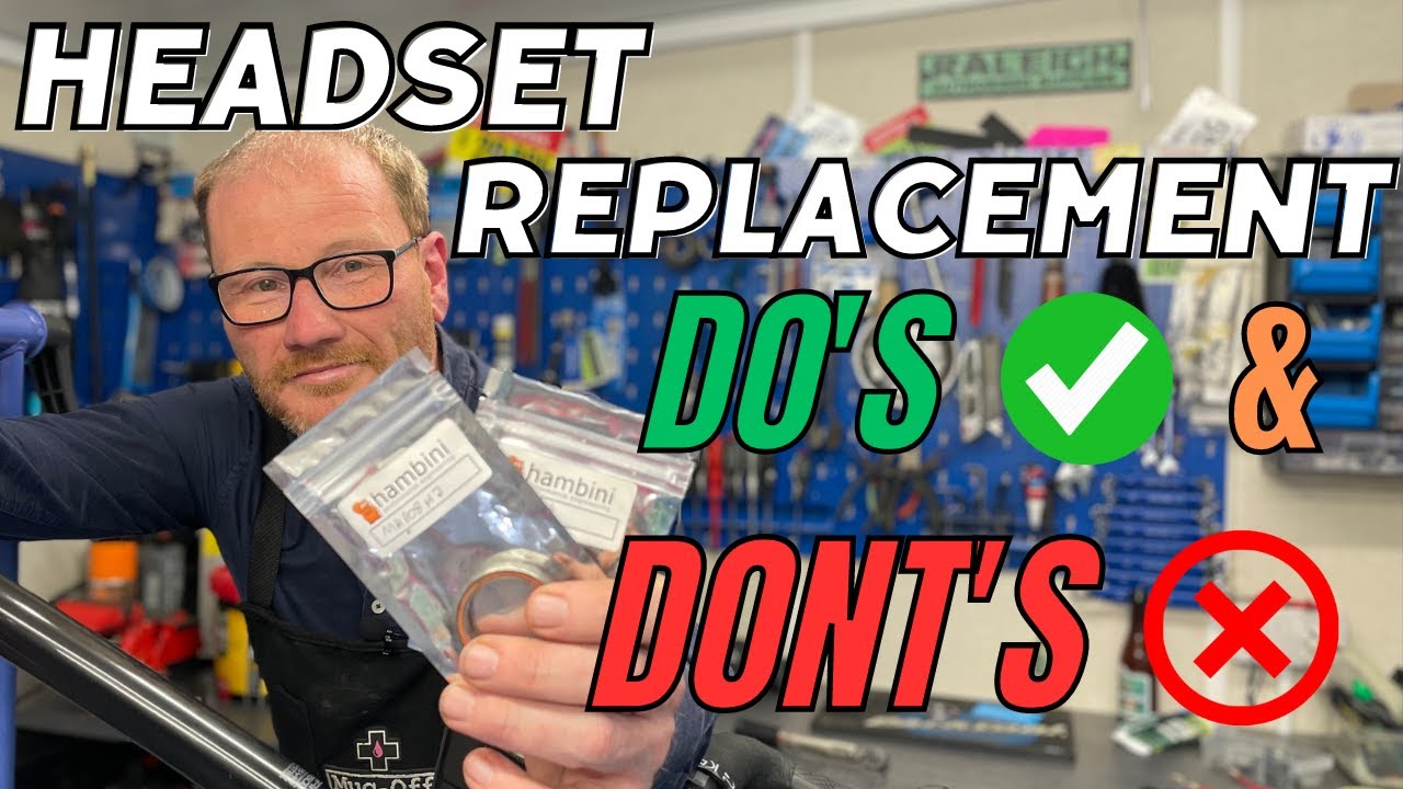 How To Replace Integrated Headset Bearings (AHeadset) - Road Bike Maintenance