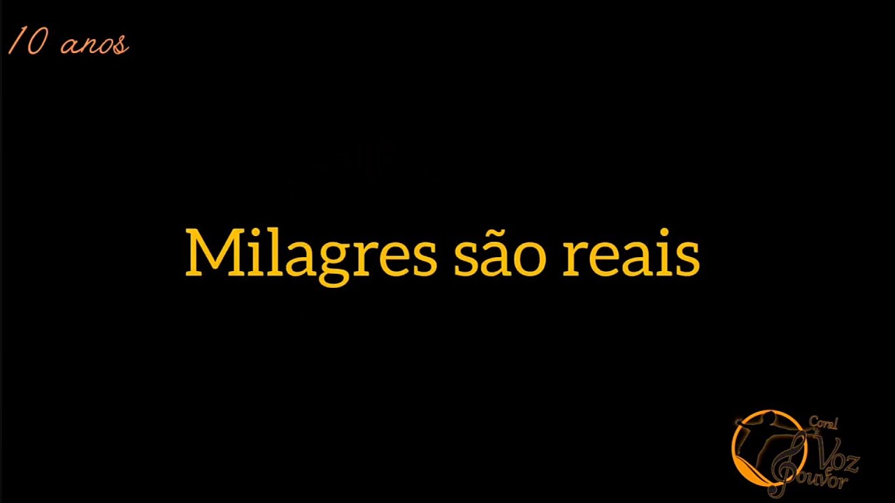 Milagres são reais - playback