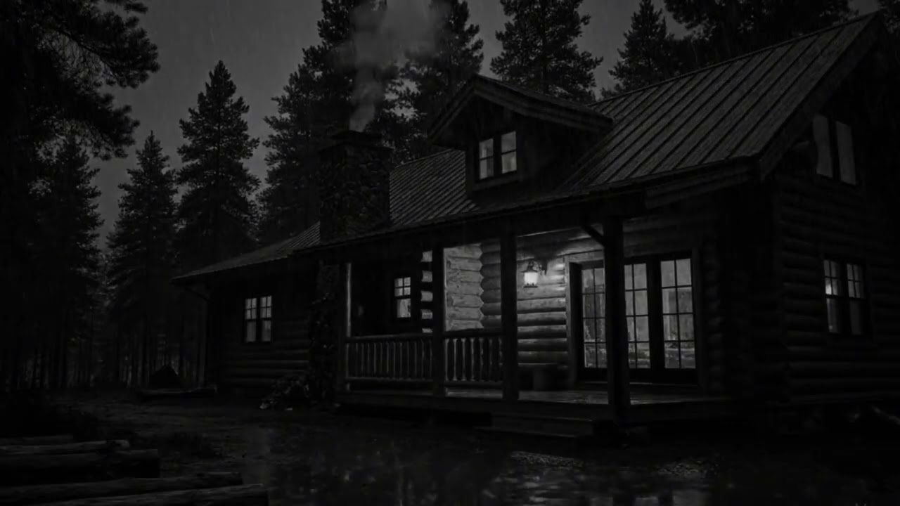 Cabin Rainstorm Therapy | Thunder & Heavy Rain for Deep Sleep