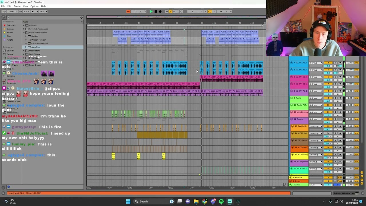Louu Shows Finished Version of His Vibey Beat + Freestyle