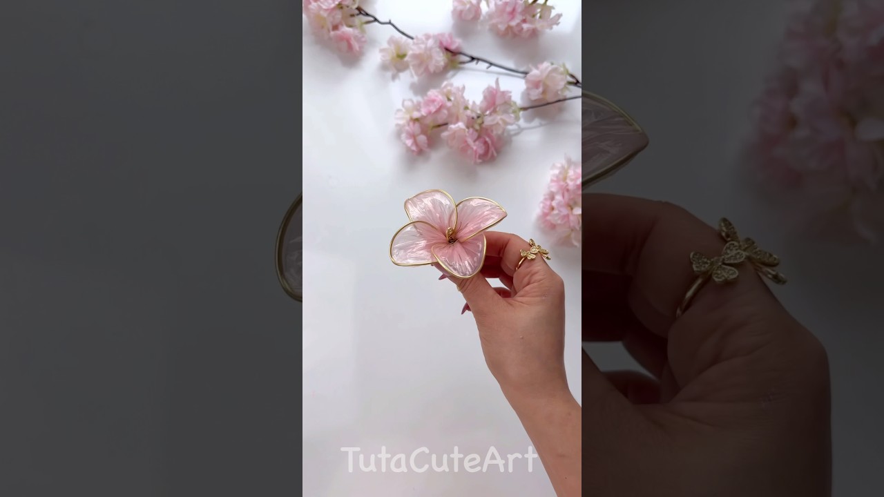 DIY Crystal  flower 🌸