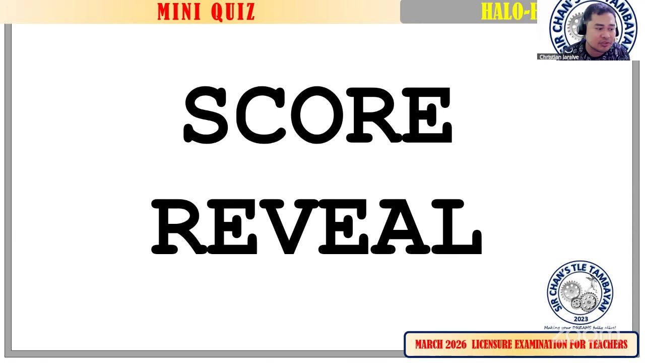 TLTVE Mini Quiz #9