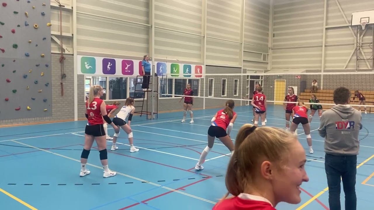 Divisie toernooi Sneek, 2e set VC Sneek-Flash Veendam