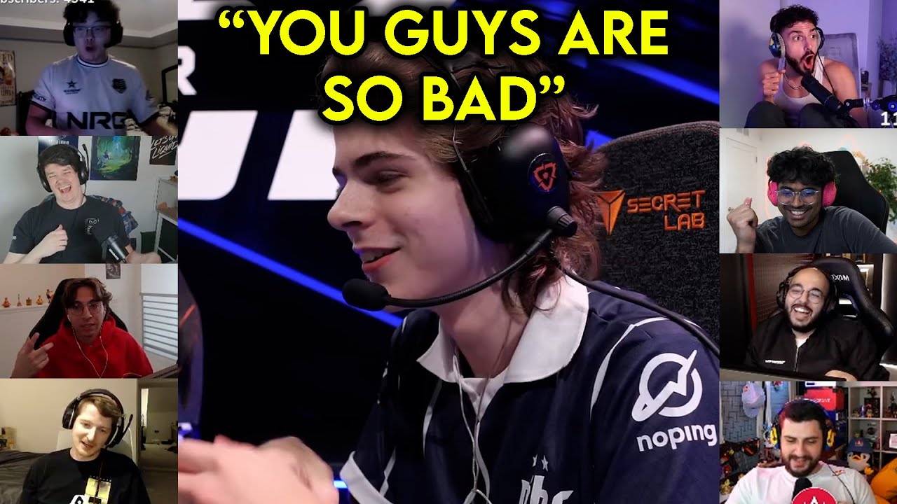 Valorant Streamers Reacts To MIBR Verno Trash Talking NRG After Cortezia 1v2 CLUTCH In VCT