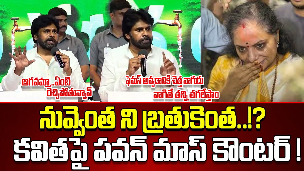 Pawan Kalyan Mass Counter To Kavitha Kalvakuntla Comments On Pawan |Janasena VS TRS||@apvoicenews