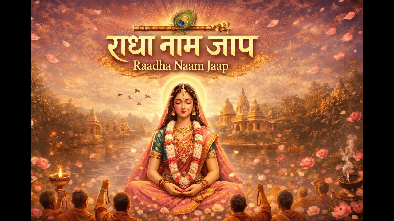 🌺 राधा नाम जाप | श्री राधा रानी नाम स्मरण | शांति • भक्ति • प्रेम | BhaktiMargOnline 🌺