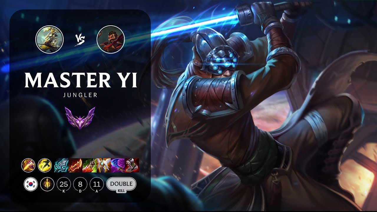 Master Yi Jungle vs Graves - KR Master Patch 13.18