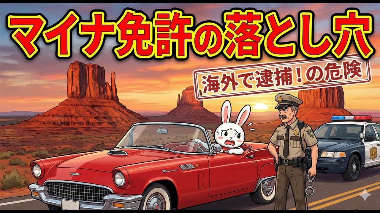 マイナ免許の落とし穴｜海外で運転する人は要注意でした