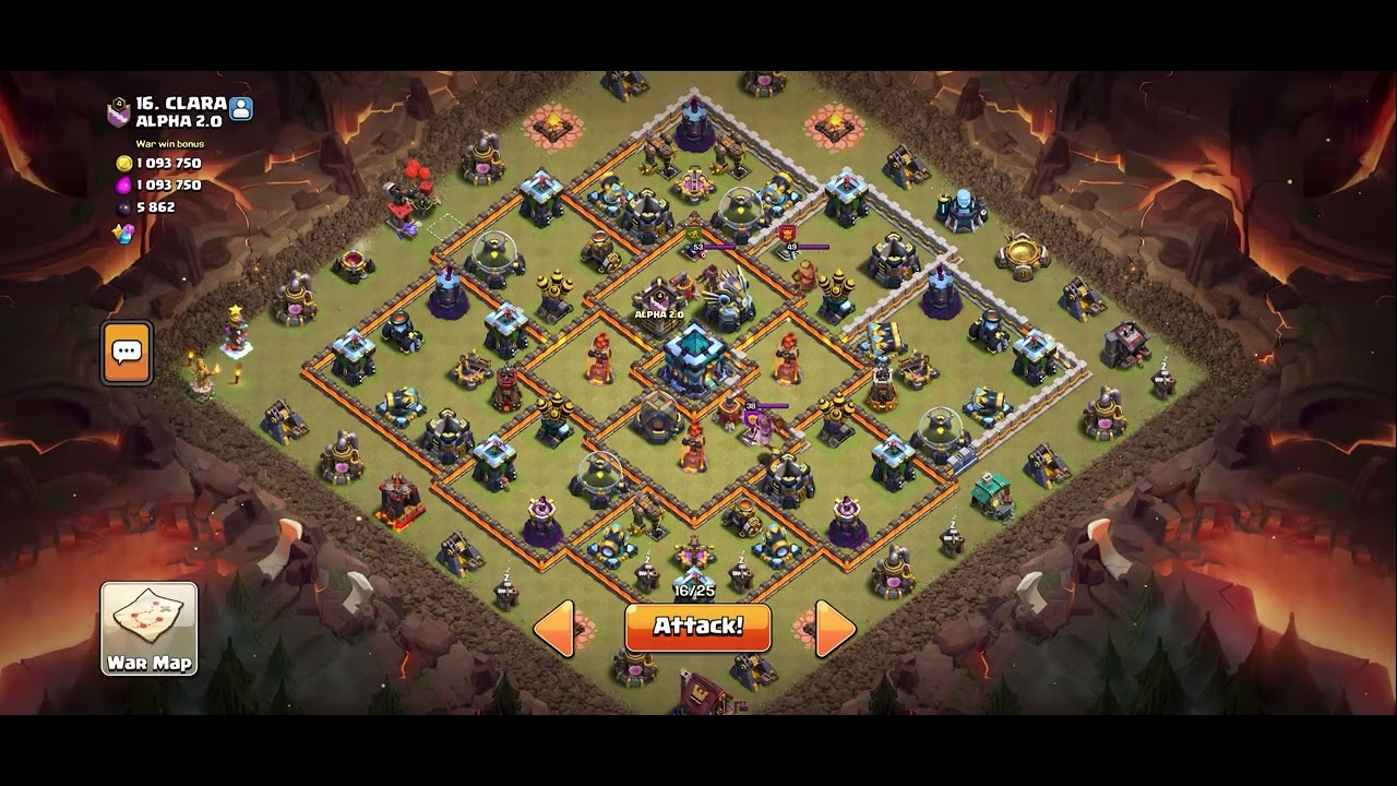 6 star ⭐️ in war 🤯#clashofclans #gaming #supercell 