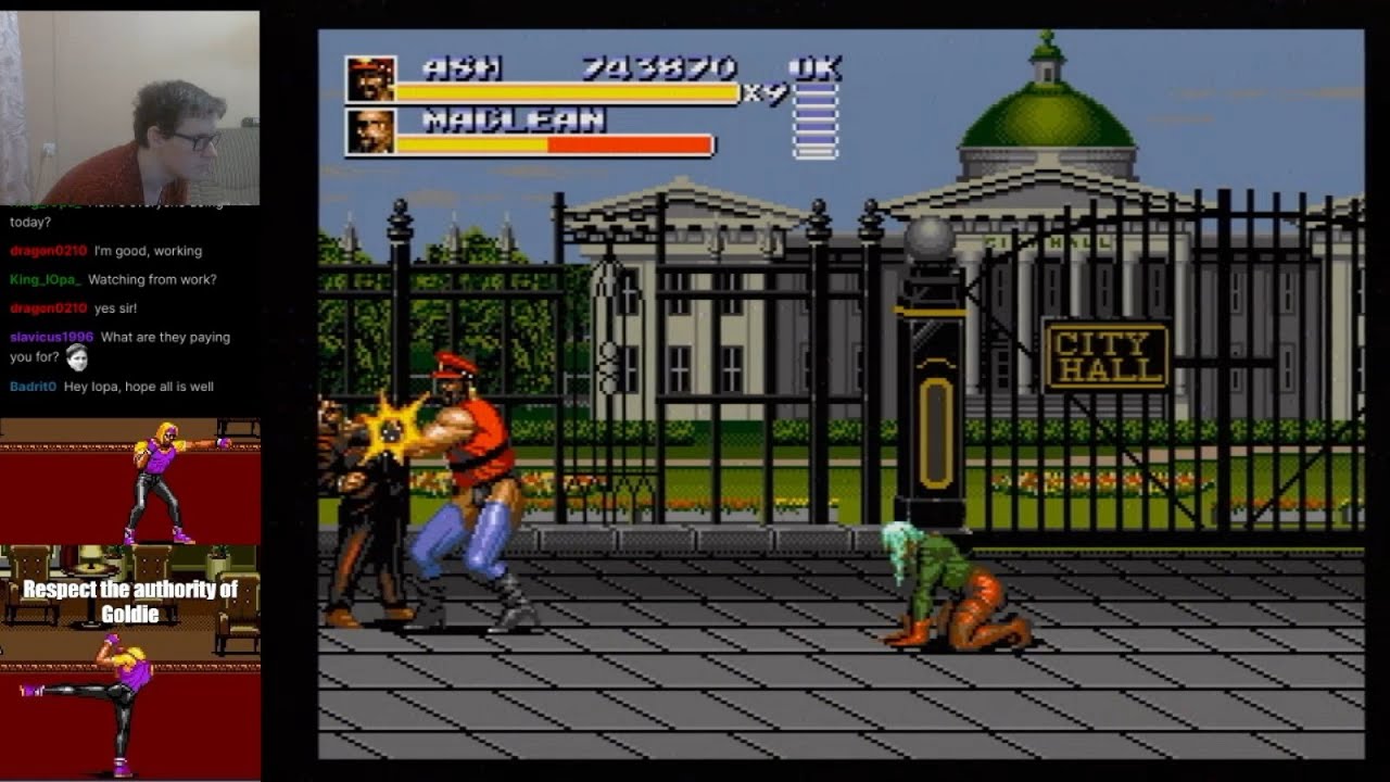 Streets of Rage 3 Hard - Ash NO DEATH (City Hall) by King Iopa!