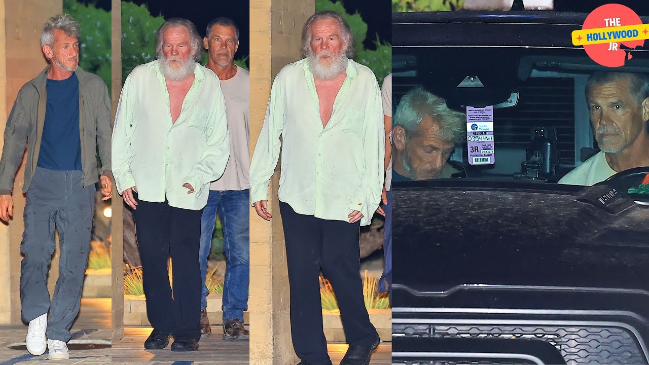 SEAN PENN, JOSH BROLIN, AND NICK NOLTE SPOTTED LEAVING NOBU MALIBU AFTER ENJOYING DINNER!!!