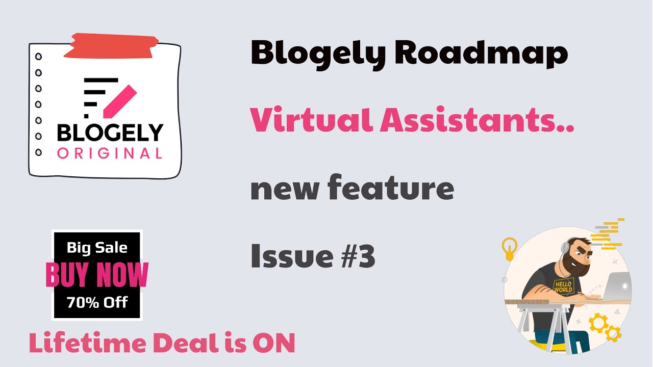 BLOGELY ROADMAP #3 - Discussion. Virtual Assistant Seats