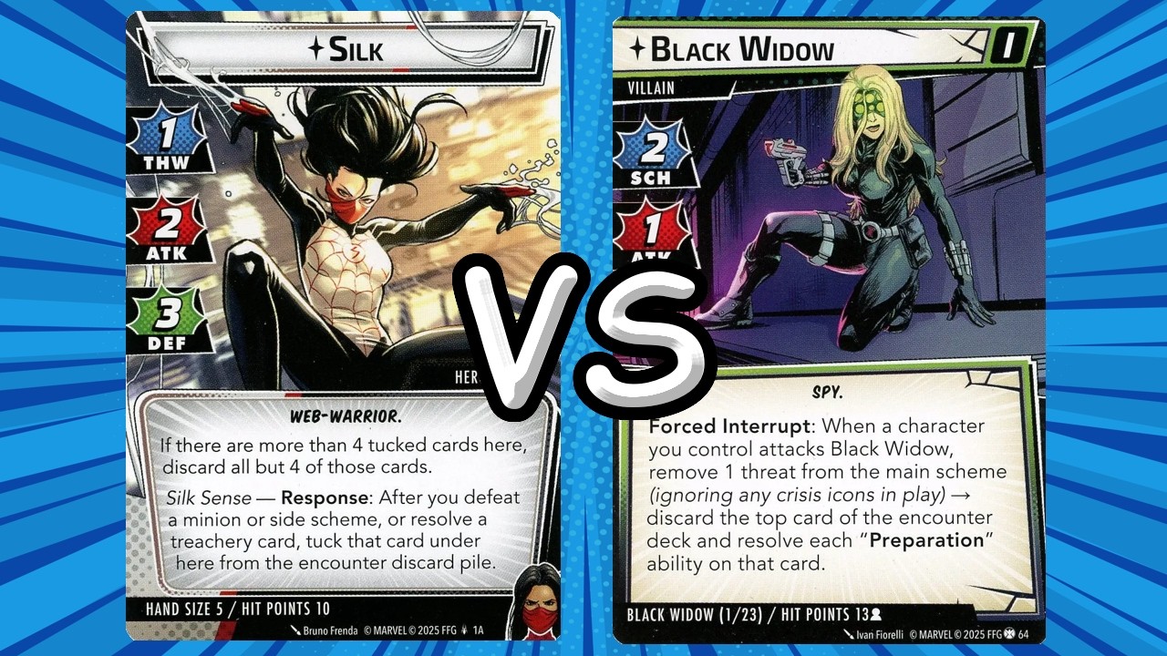Spider Fight (Marvel Champions): Silk (P) vs Black Widow (S1)