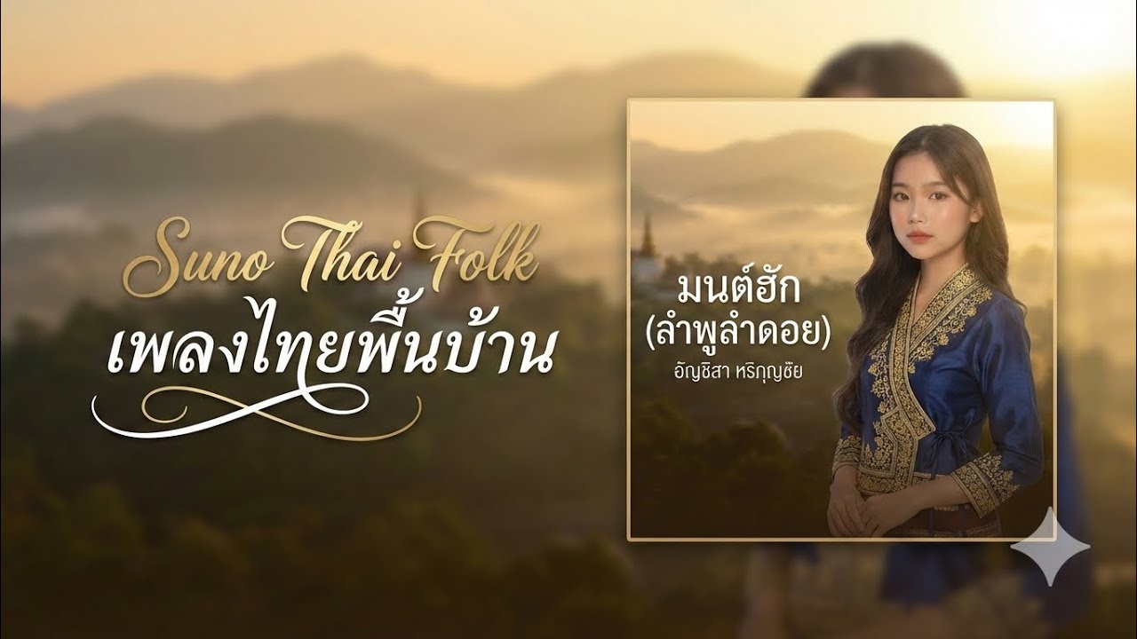 🎶มนต์ฮักข้ามดอย (ลำพูน-ลำปาง)–มนต์เสน่ห์รักเหนือขุนตาน🎶- อัญชิสา หริภุญชัย | Northern Folk【Official】