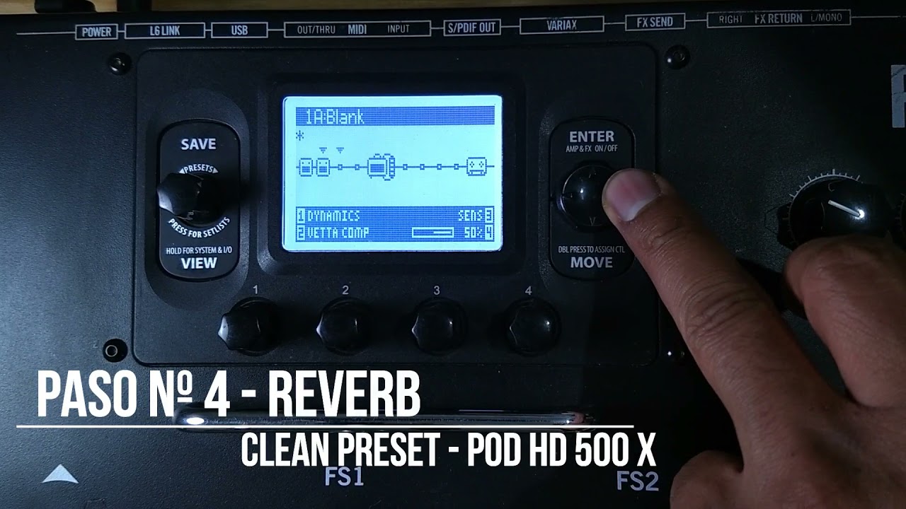 Preset POD HD500X en 6 pasos (Método fácil)