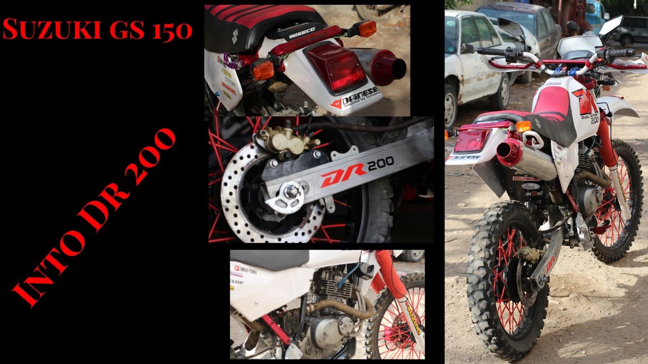 Suzuki Gs 150 into Dr 200 dual sport By Tamoor Pervaiz