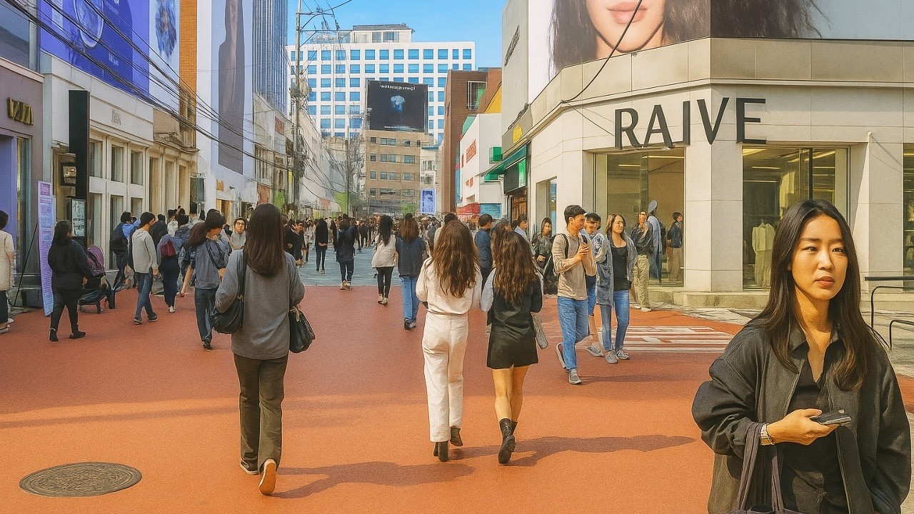 Seoul's Trendy Seongsu-dong.☀️ Office Workers And Tourists Mingle On A Lively Friday Afternoon. 🚶‍♀️