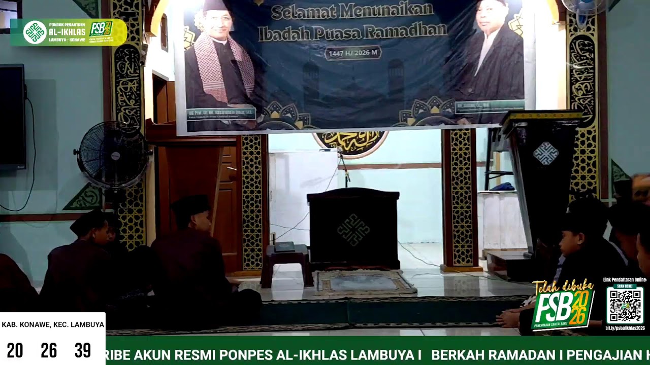 BERKAH RAMADAN I MIMBAR SANTRI AL-IKHLAS I DAY 3 RAMADAN I PONDOK PESANTREN AL-IKHLAS LAMBUYA I