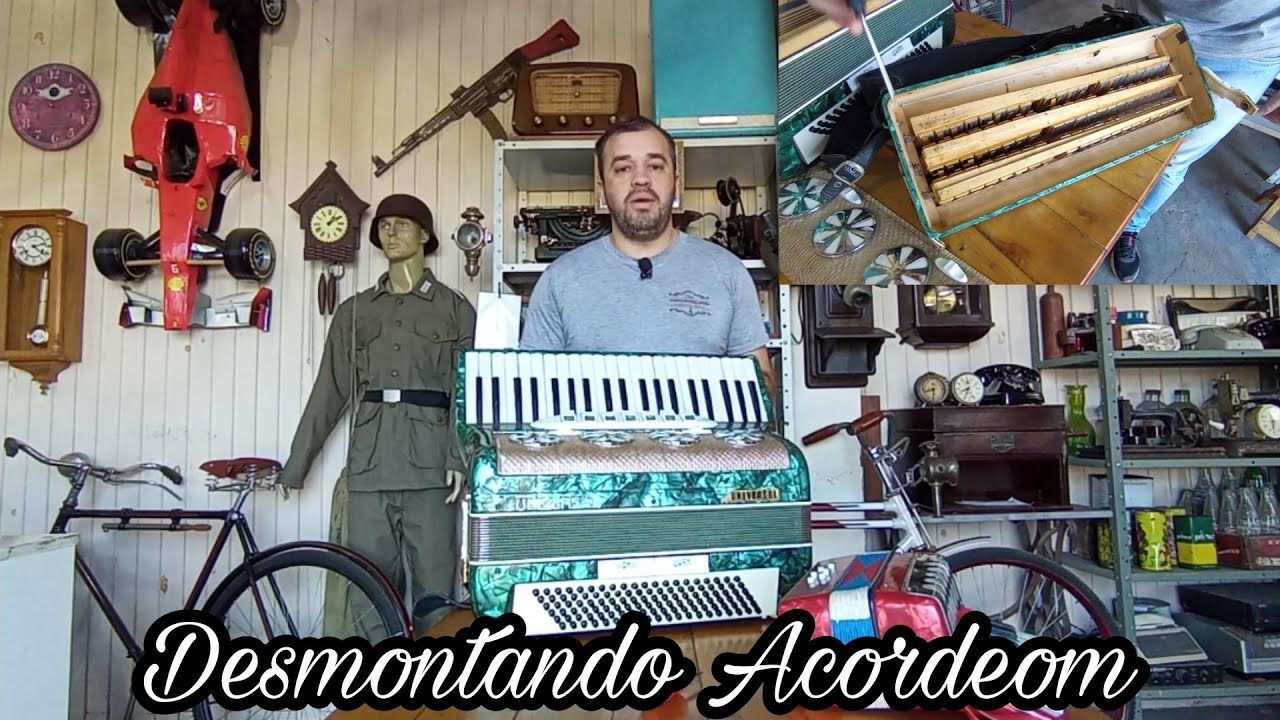 Como desmontar Acordeom, Dicas para arrumar o vazamento de uma gaita, concertando uma Sanfona.