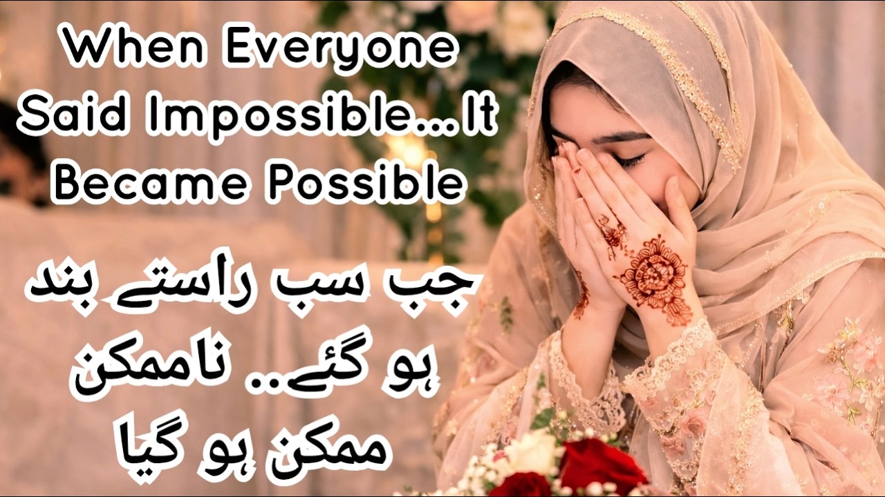 From Impossible to Possible A True Story| The Night ALLah (swt) Answered a Dua | Ramadan Miracle❣️🌙