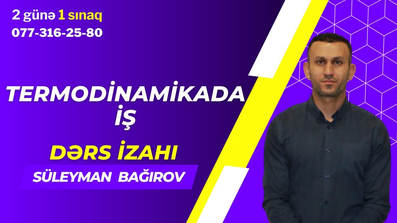 Termodinamikada iş