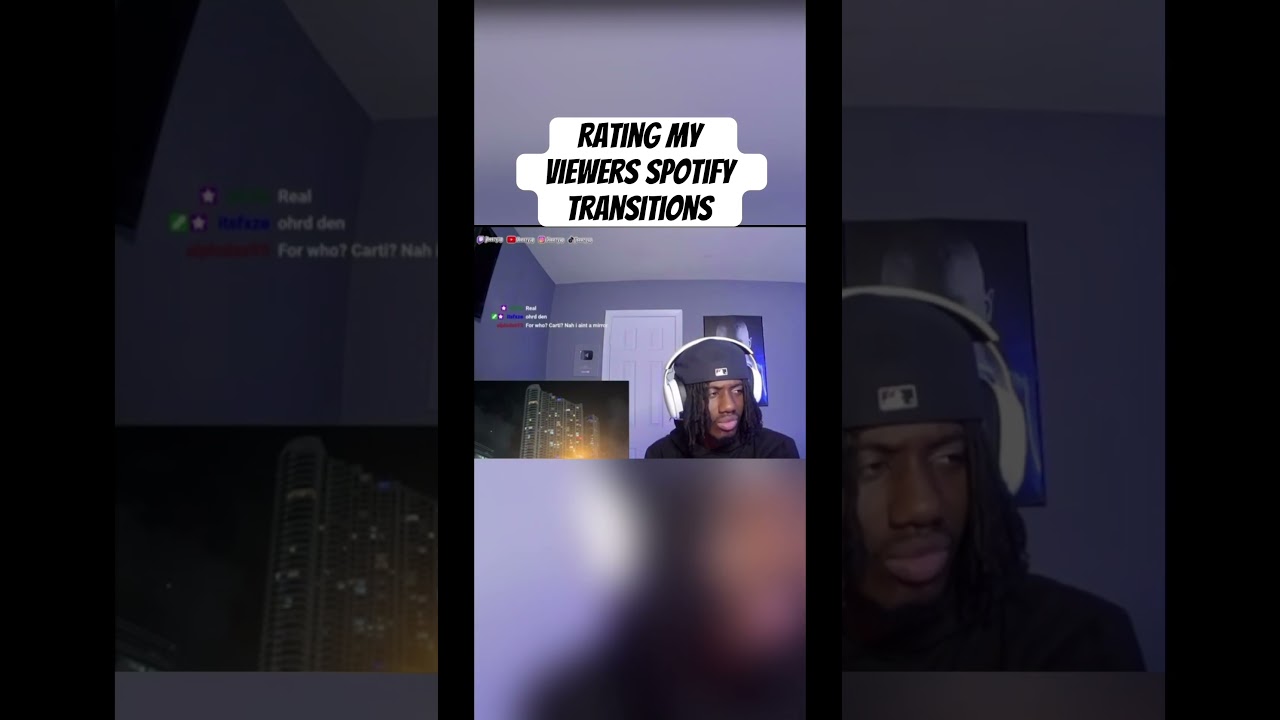 Rating my viewers Spotify transitions pt.180( Live on Twitch/ Jbeezyup) #shorts