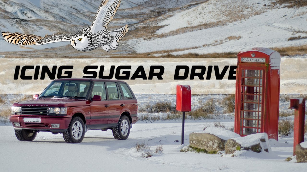 It snowed, a little... Range Rover P38 | ASMR snowy Drive | Retro 4x4 in welsh scenery | DJI