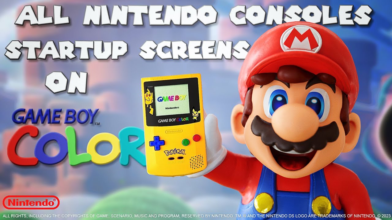 All Nintendo Consoles Startup Screens on Game Boy Color | Fan Art