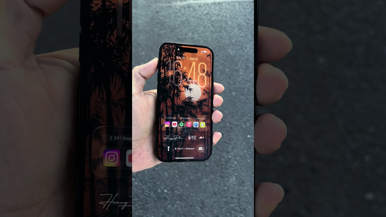 iPhone 17 Pro Cosmic Orange iOS 26 Wallpaper And Widget Setup #smartphone #wallpaper #livewallpaper
