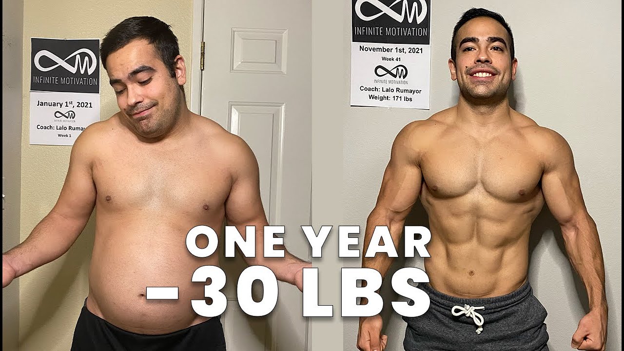 My 1 Year Natural Body Transformation - Build Muscle + Burn Fat