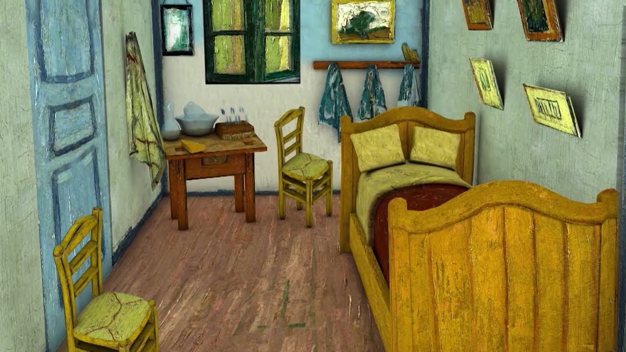 Van Gogh 3d - Camera Van Gogh Arles 3d - Van Gogh 3d - bedroom 3d
