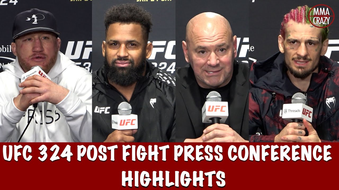 UFC 324 Post Fight Press Conference Highlights