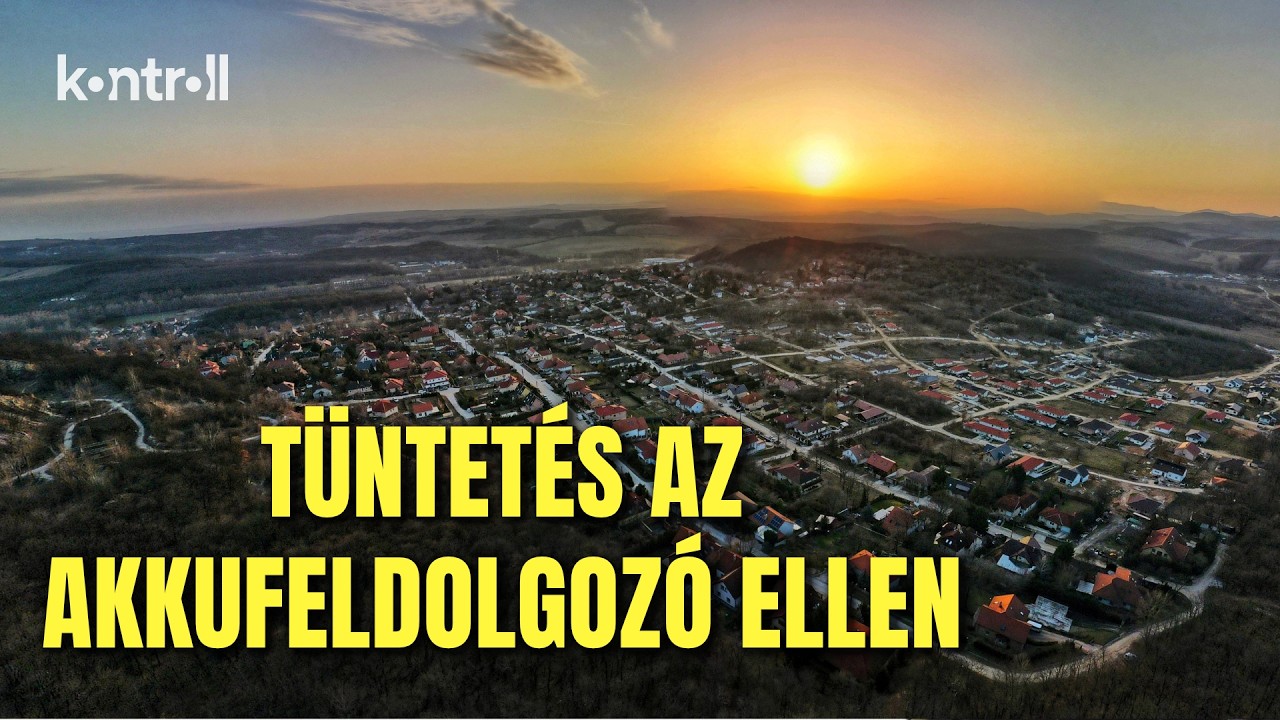 ÉLŐ: Tiltakozás a Pilisjászfalura tervezett akkumulátorhulladék-feldolgozó gyár ellen