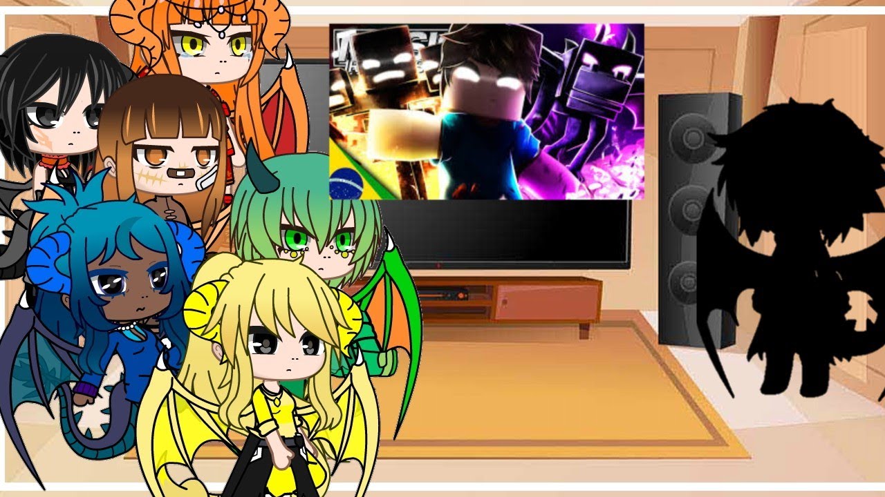 rainhas de pirryah reagindo ao rap do ender dragon, wither e Herobrine (+convidada/o)