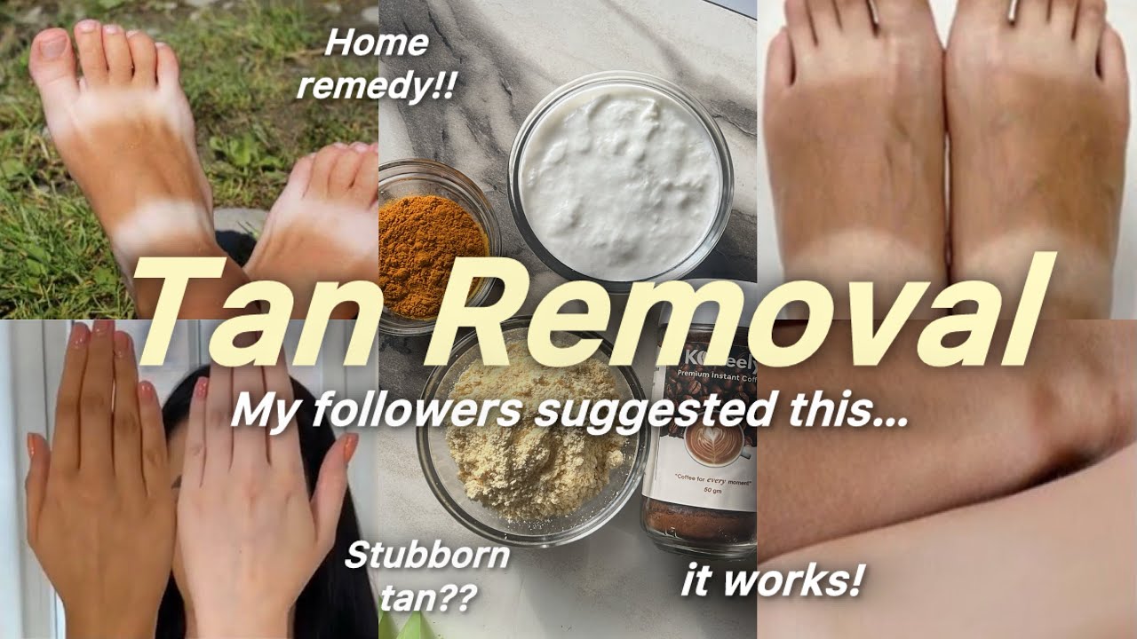 I TRIED VIRAL TAN REMOVAL REMEDY‼️(it works)