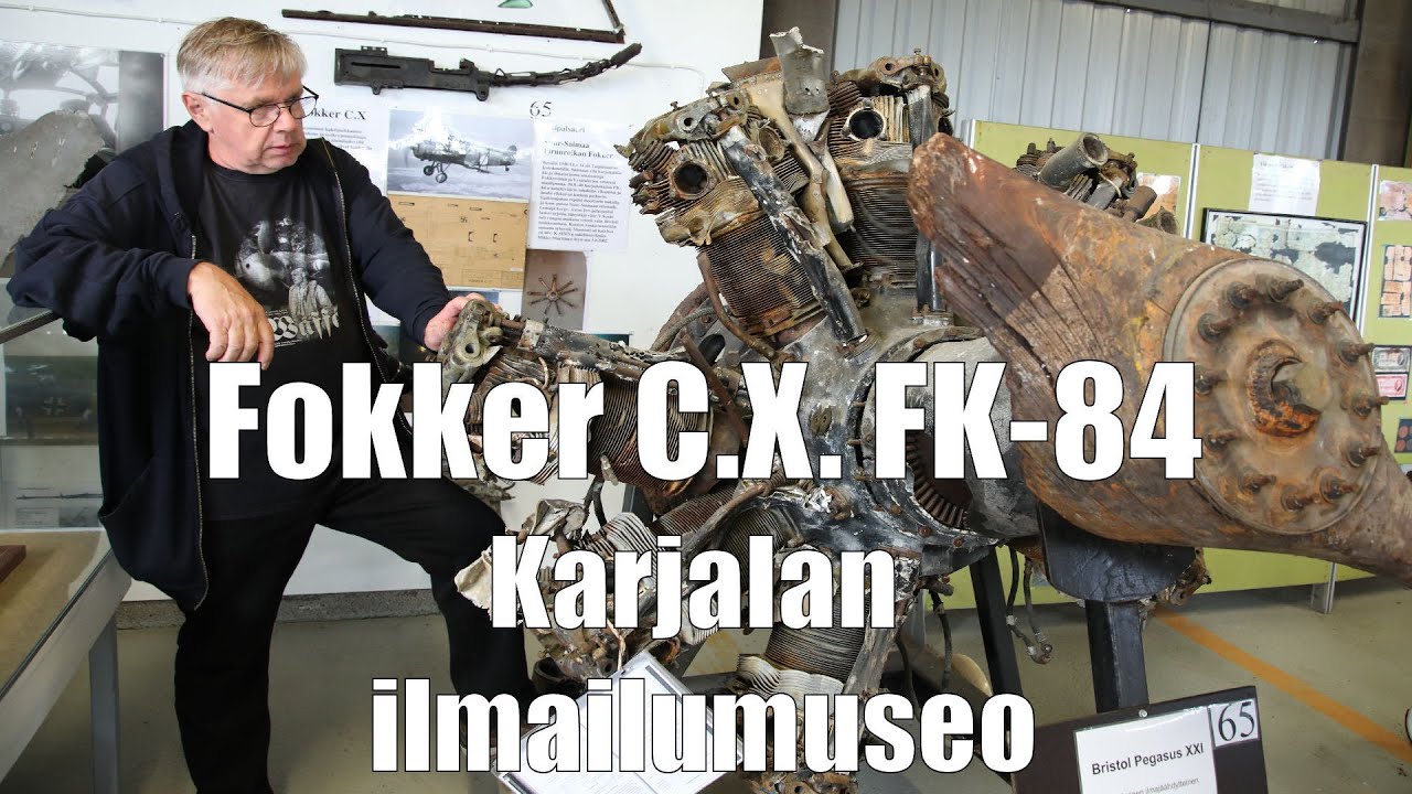 Talvisodan sotaratsun viimeinen lepopaikka - Fokker C.X. FK-84 - Karjalan ilmailumuseo
