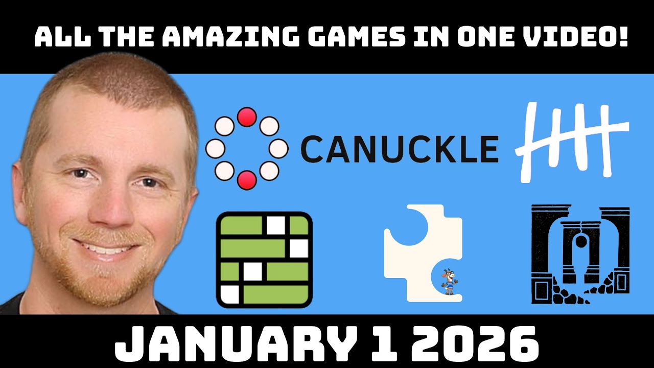 The Amazing Word Games (featuring Hang Five and Sports Connections) - January 1