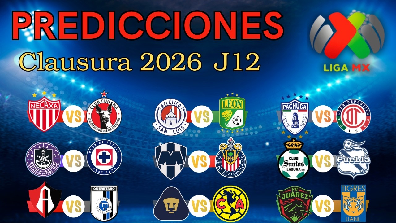 PREDICCIONES para la JORNADA 12 de la LIGA MX| Clausura 2026 - Horarios y dónde VER en VIVO