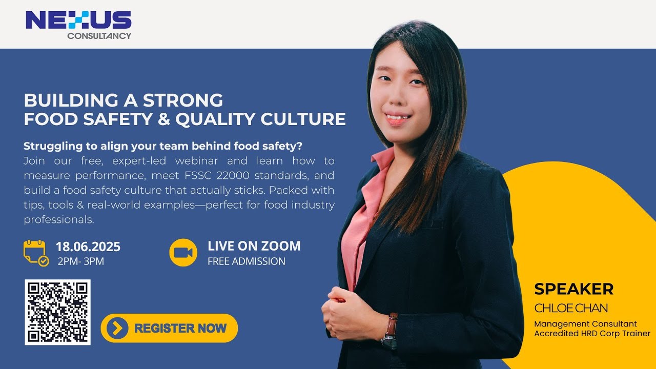 Webinar: Building A Strong Food Safety & Quality Culture | FSSC 22000, BRCGS, ISO 22000