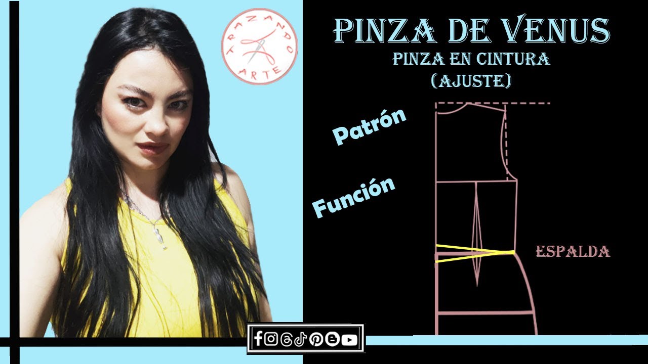 Patronaje #2.14 Pinza de Venus - Pinza en cintura -Ajuste en espalda