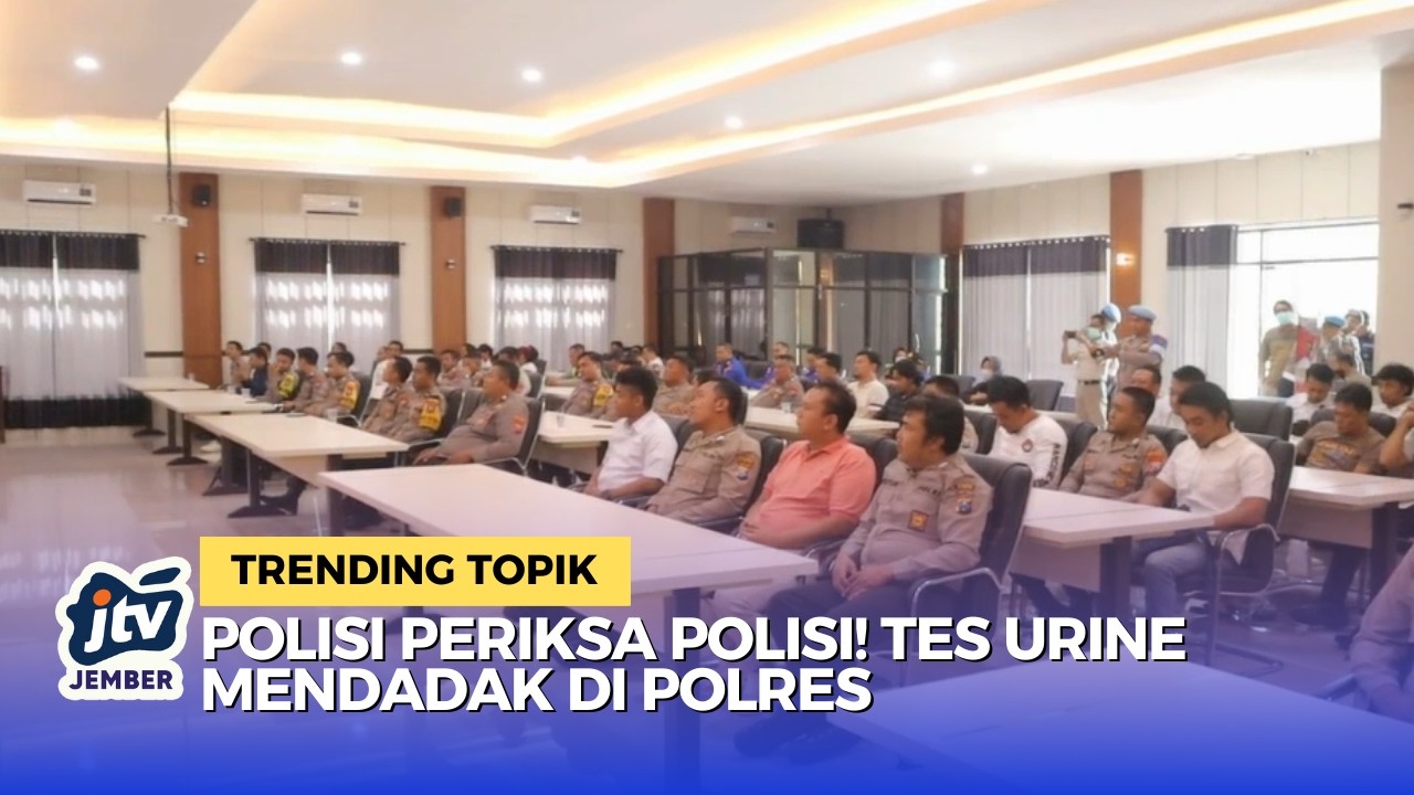 Mendadak! 90 Polisi Situbondo Tes Urine, Kapolres: Tidak Ada Toleransi!