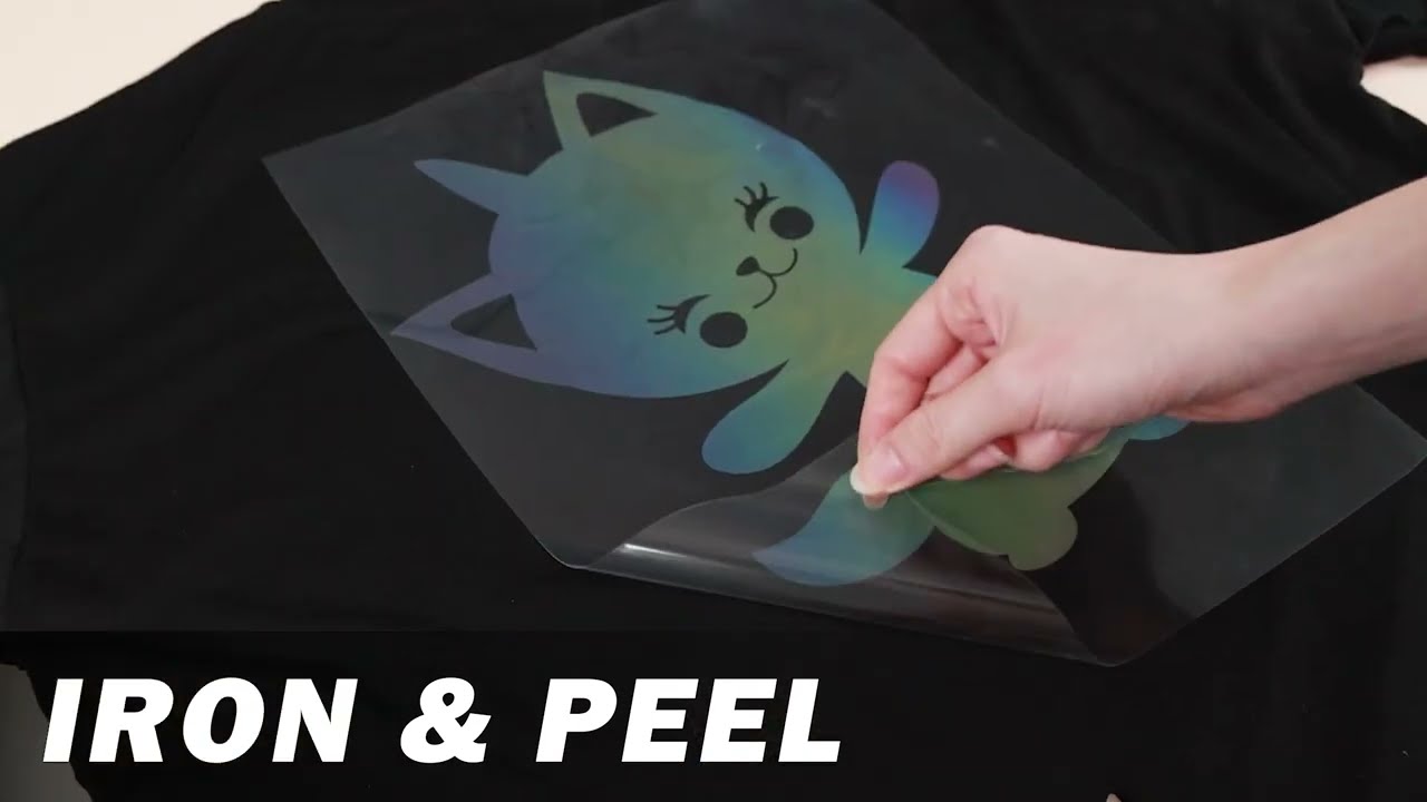 Rainbow Reflective Heat Transfer Vinyl for T-shirts