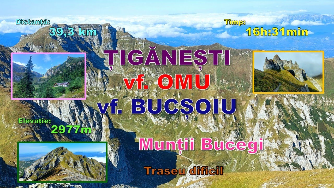 Țigănești, vârful Omu, vârful Bucșoiu Mare, munții Bucegi, 13-14 sep. 2025
