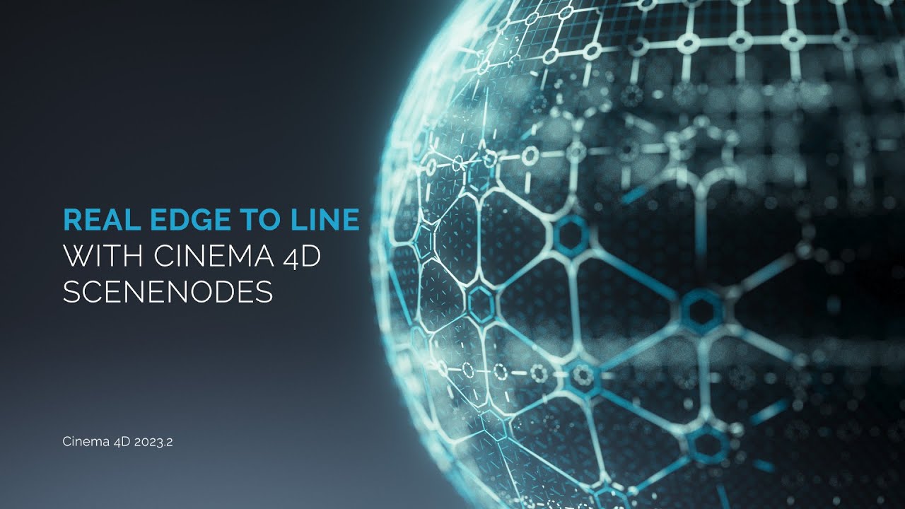 Real Edge to Line with Cinema 4D Scene Nodes