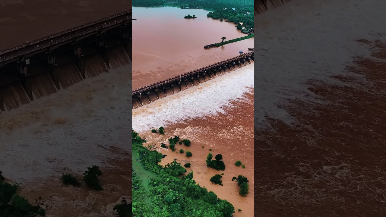 Gajanur Dam - All 22 Gates Open due to Heavy Rain | Shimoga | Monsoon