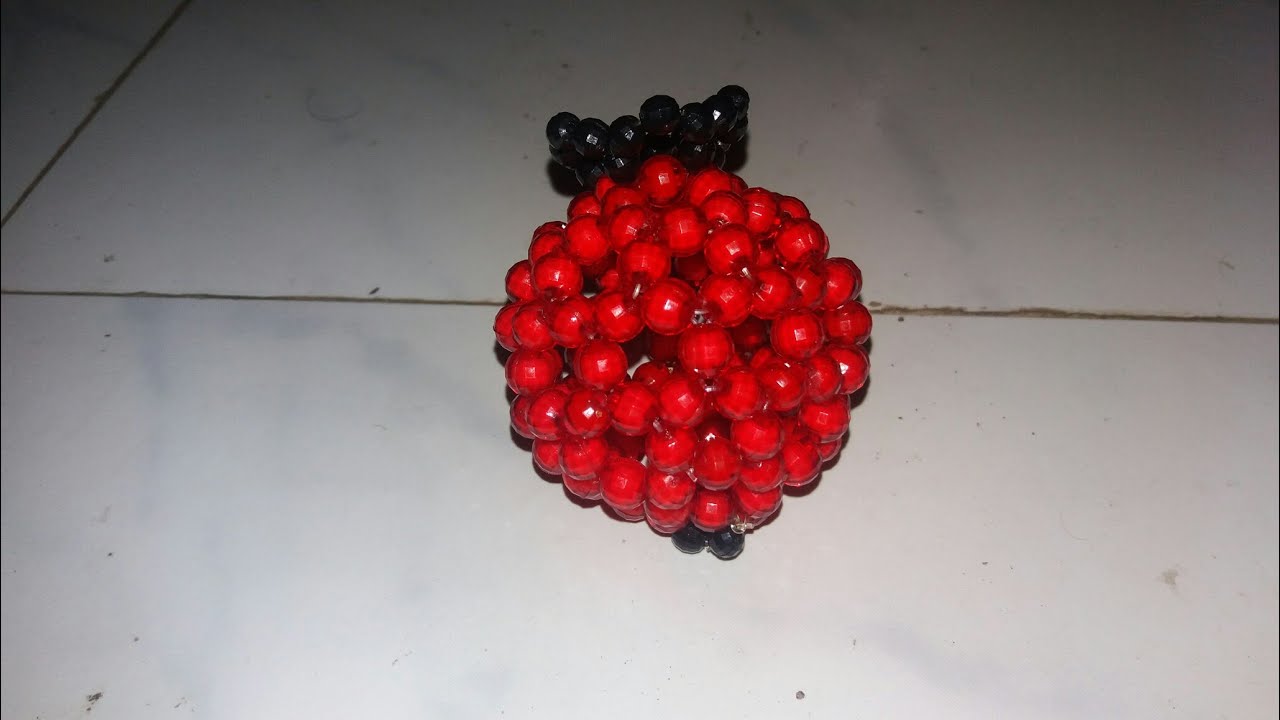 পুতির ডালিম||পুতির আনার||how to make beaded pomegranates||putir dalim||putir kaj||putir showpiece